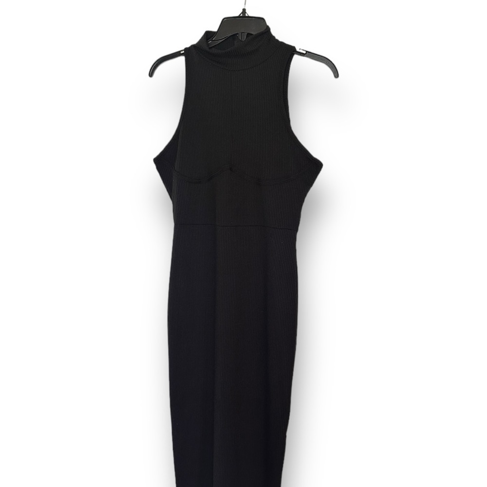 Black Sleeveless Midi Dress NWOT